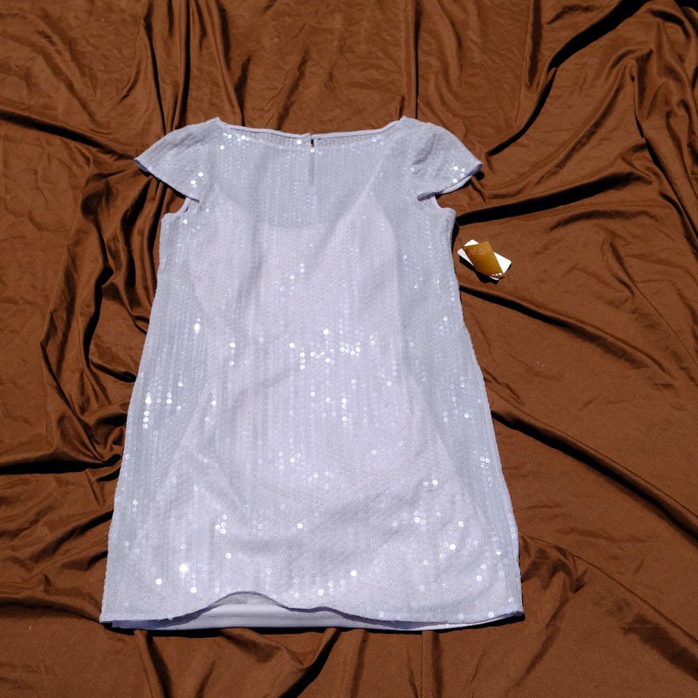 Ali Ro Silver Sequin Dress
